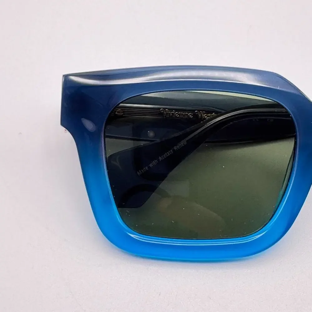 Vivienne Westwood Sunglasses Cary VW5026 602 Blue Colorway Rectangle Frame 51mm